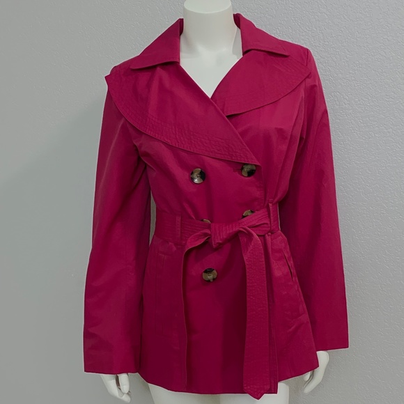 London Fog Jackets & Blazers - London Fog Hot Pink Coat